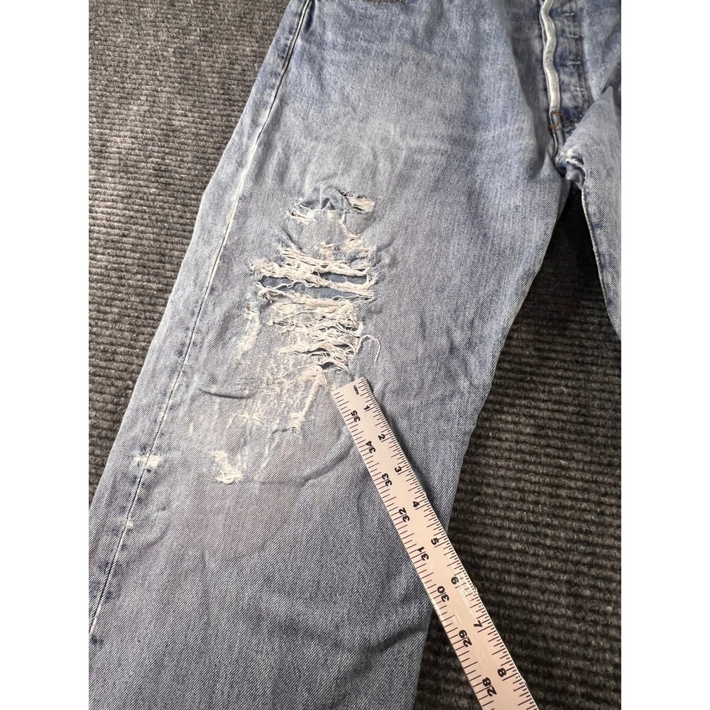 Levi's 501 XX Jeans Mens38x34 Light Wash Distressed Button Fly - Picture 16 of 16